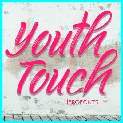Youth Touch DEMO font普贤居精选英文字体