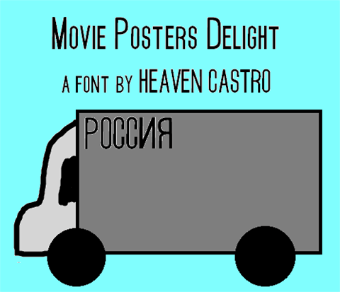 Movie Posters Delight font16素材网精选英文字体