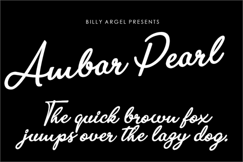 Ambar Pearl Personal Use font素材天下精选英文字体