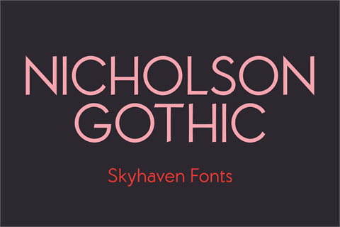 Nicholson Gothic font16设计网精选英文字体