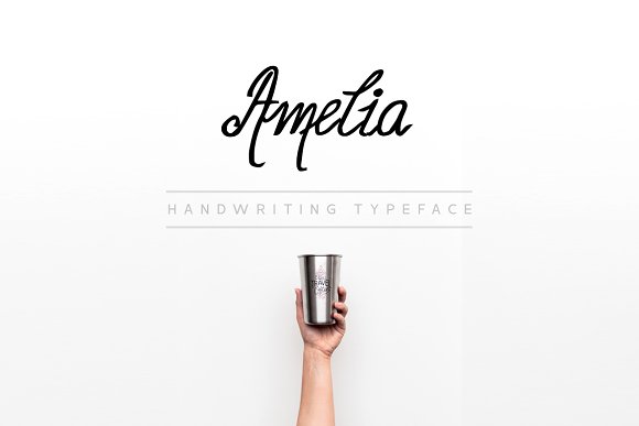 Amelia – Beautiful Handwriting Font素材中国精选英文字体