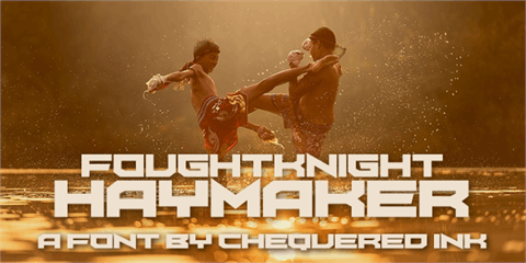 FoughtKnight Haymaker font16设计网精选英文字体