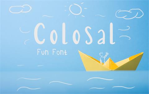 Colosal font16设计网精选英文字体