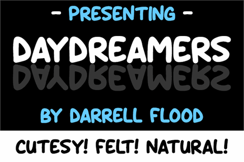 Daydreamers font16设计网精选英文字体