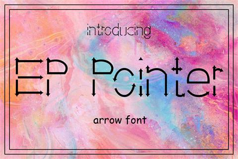 EP Pointer font16素材网精选英文