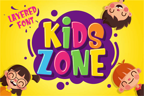 Kids Zone font普贤居精选英文字体