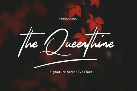 The Queenthine font素材中国精选英文字体