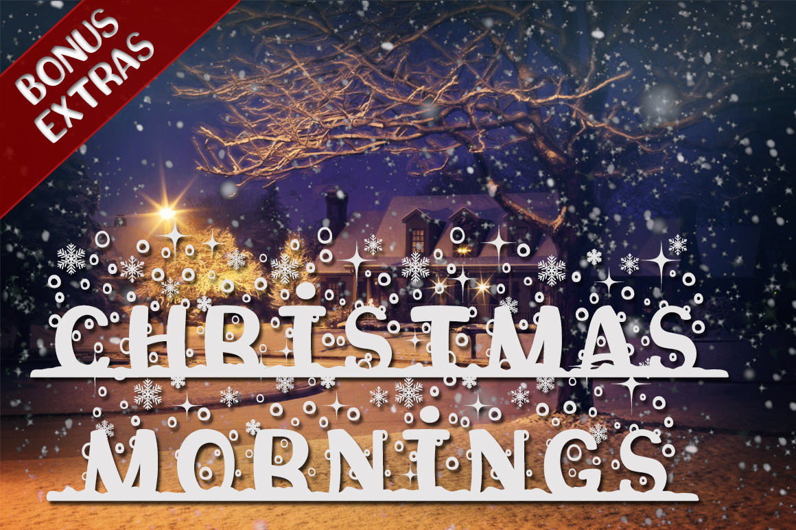 Christmas Mornings Font with Bonus ExtrasRegular Font16设计网精选英文字体