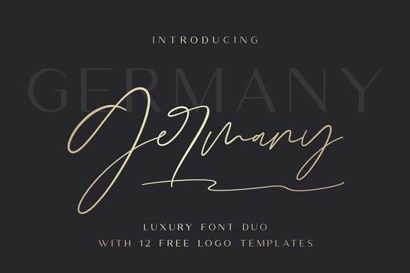 Germany – Luxury Font Duo素材中国精选英文字体