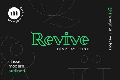 Revive Display Font素材中国精选英文字体