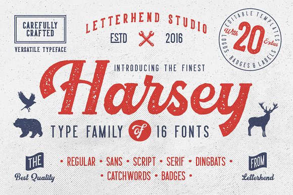 Harsey Type ToolBox Font16设计网精选英文字体
