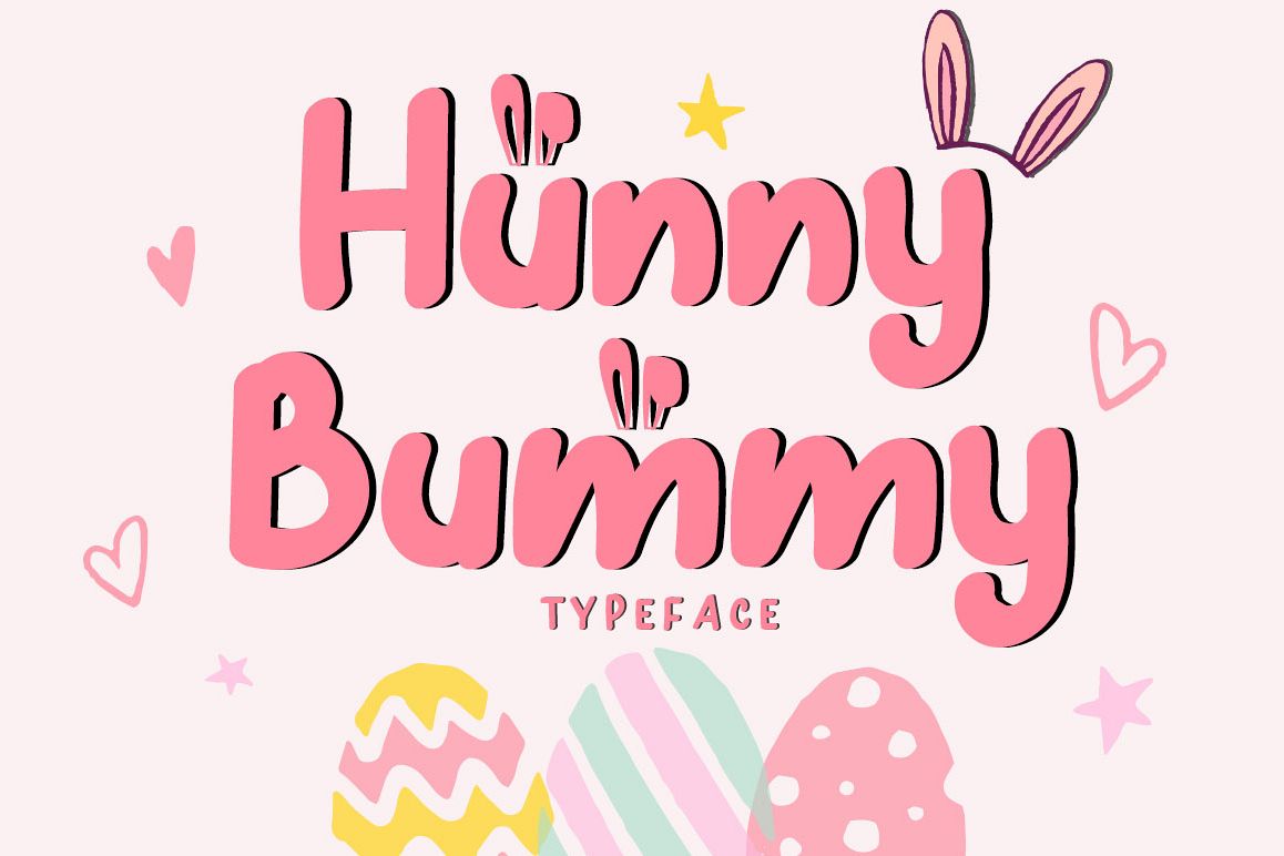 Hunny Bummy Regular Font16设计网精选英文字体