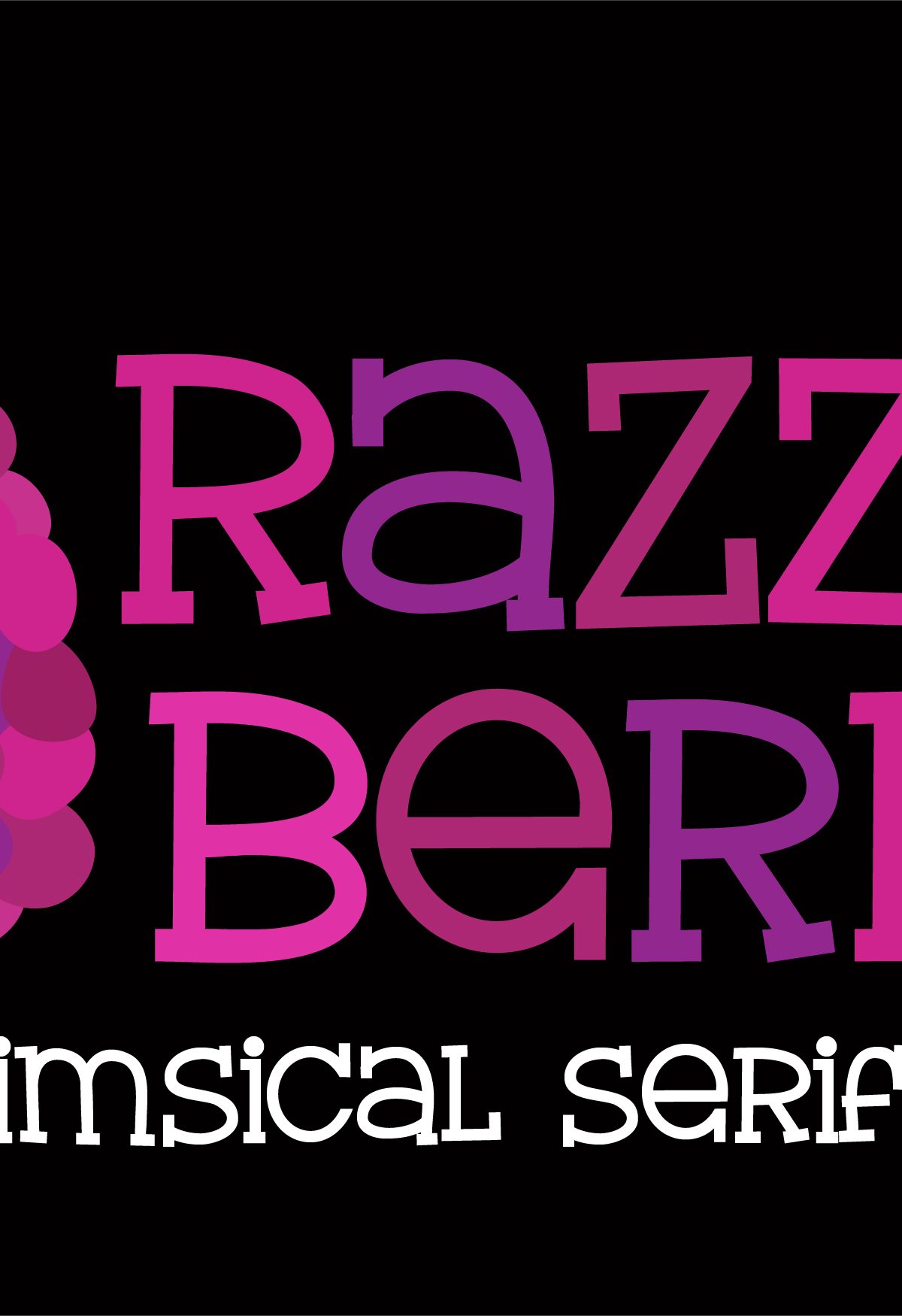 ZP Razzle Berry Regular Font16设计网精选英文字体