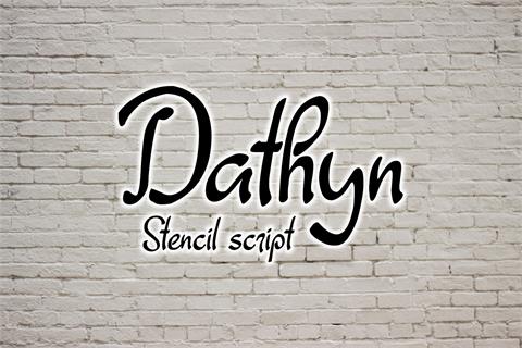 Dathyn font素材中国精选英文字体