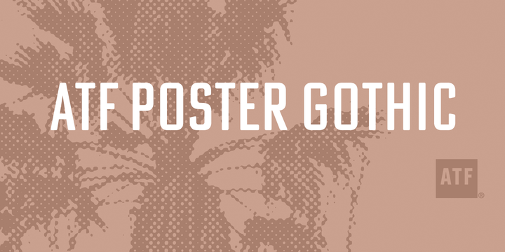 ATF Poster Gothic Font Family16图库网精选英文字体