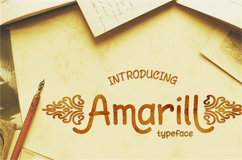 AmarillReg font16设计网精选英文字体