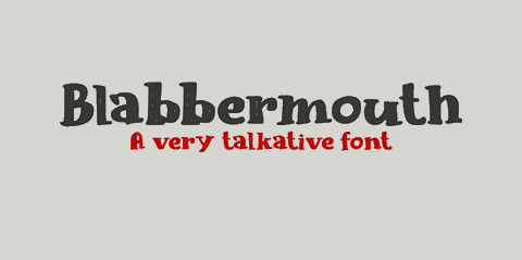 Blabbermouth DEMO font16图库网精选英文字体