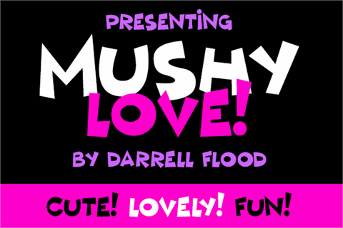 Mushy Love font16素材网精选英文字体