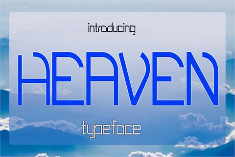 EP Heaven font素材天下精选英文字