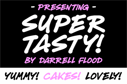 Super Tasty font16设计网精选英文