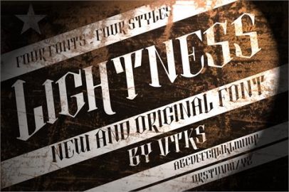 vtks lightness 2 font素材中国精