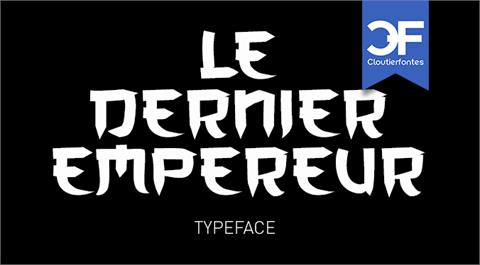 CF Le dernier Empereur Personal font16设计网精选英文字体