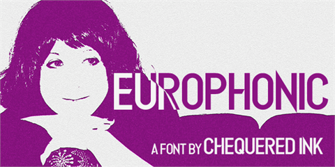Europhonic font16素材网精选英文字体