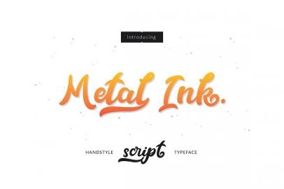 Metal Ink16设计网精选英文字体