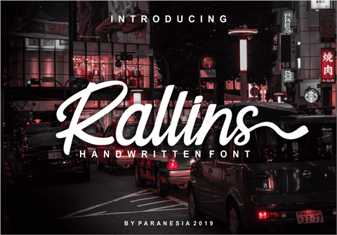 Rallins font16设计网精选英文字体