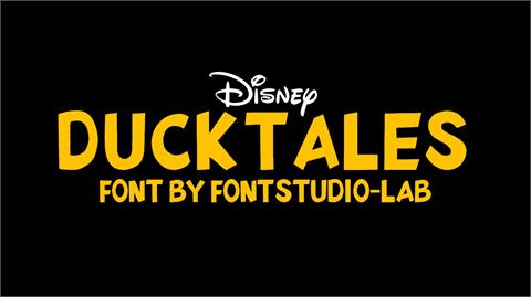 DuckTales font16图库网精选英文字体