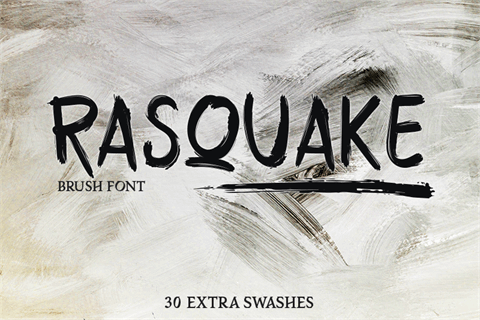 RASQUAKE demo font16图库网精选英文字体
