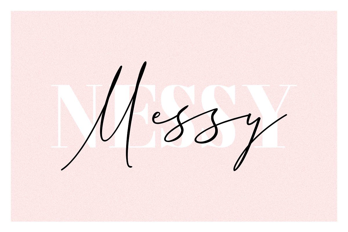 Messy Nessy Duo Font16设计网精选英文字体