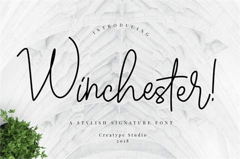 Winchester font16素材网精选英文字体