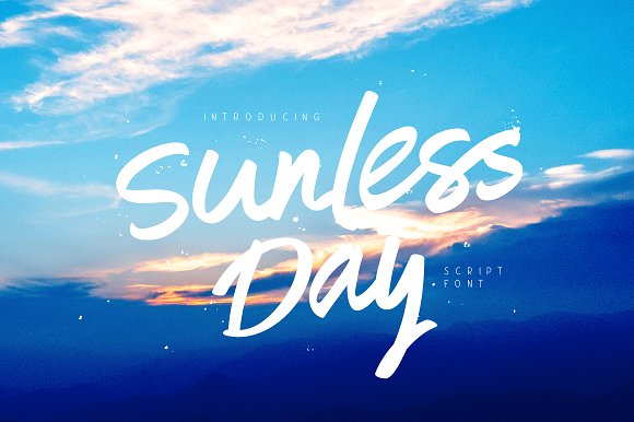 Sunless Day Font素材中国精选英文字体