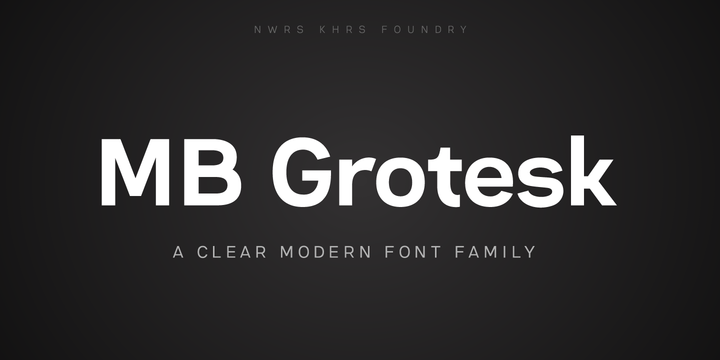 MB Grotesk Font Family16图库网精选英文字体