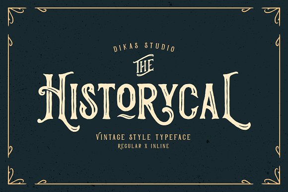 Historycal – 2 Font Styles素材中国精选英文字体