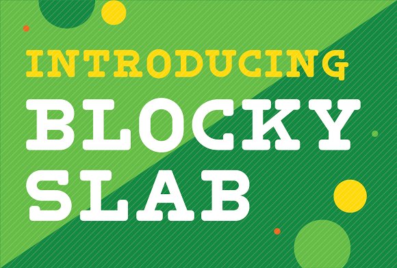 Blocky Slab – Font素材中国精选英文字体
