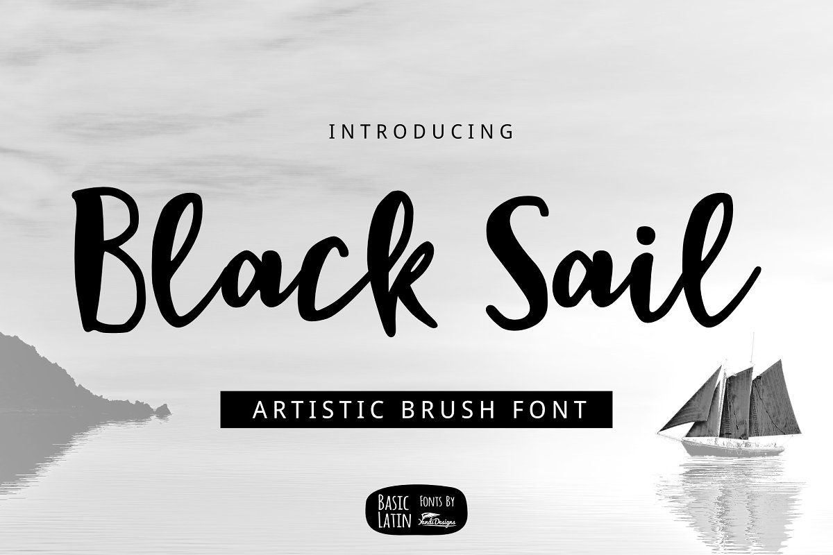 Black Sail Brush Font素材中国精选英文字体