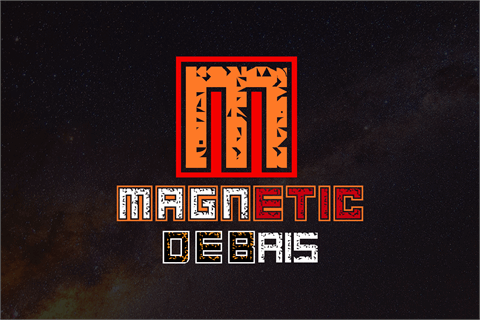 Magnetic Debris font16设计网精选英文字体