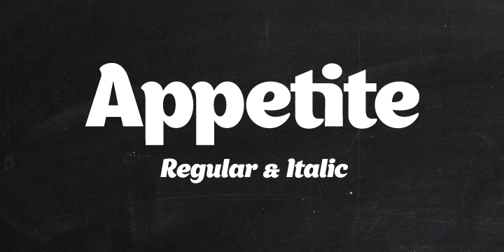 Appetite Font16设计网精选英文字体