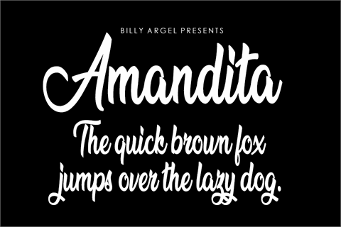Amandita font16设计网精选英文字体