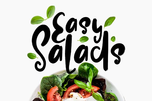Easy Salads Font16设计网精选英文字体