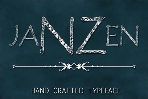 JanzenPersonalUse font16设计网精选英文字体