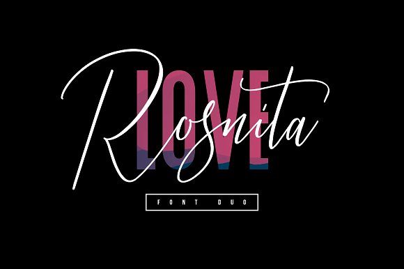 Love Rosnita – Font Duo素材中国精选英文字体