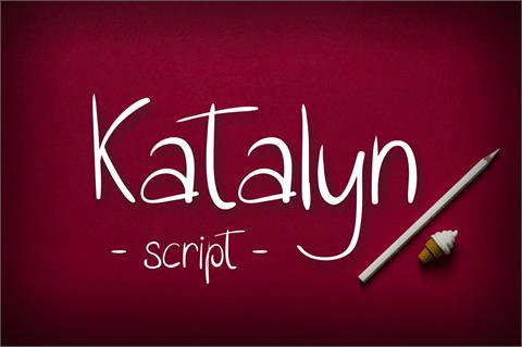 Katalyn font素材天下精选英文字体