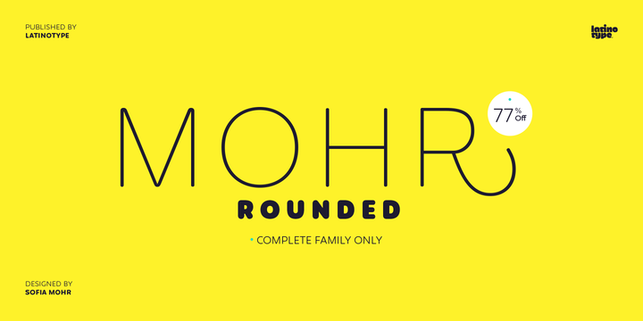 Mohr Rounded Font Family普贤居精选英文字体