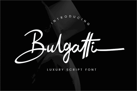 Bulgatti font16素材网精选英文字体