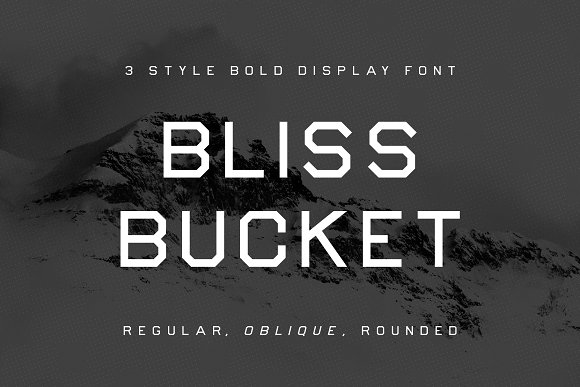 Bliss Bucket – Bold 3 Font Family16设计网精选英文字体