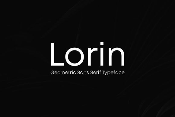 LORIN – Geometric Typeface + WebFont普贤居精选英文字体