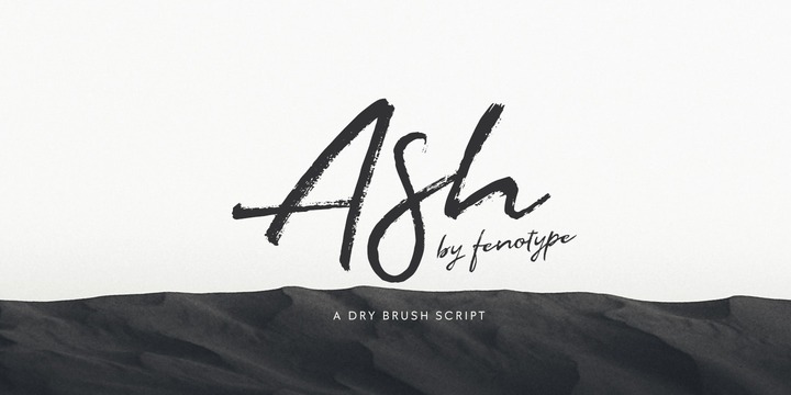 Ash Font16图库网精选英文字体